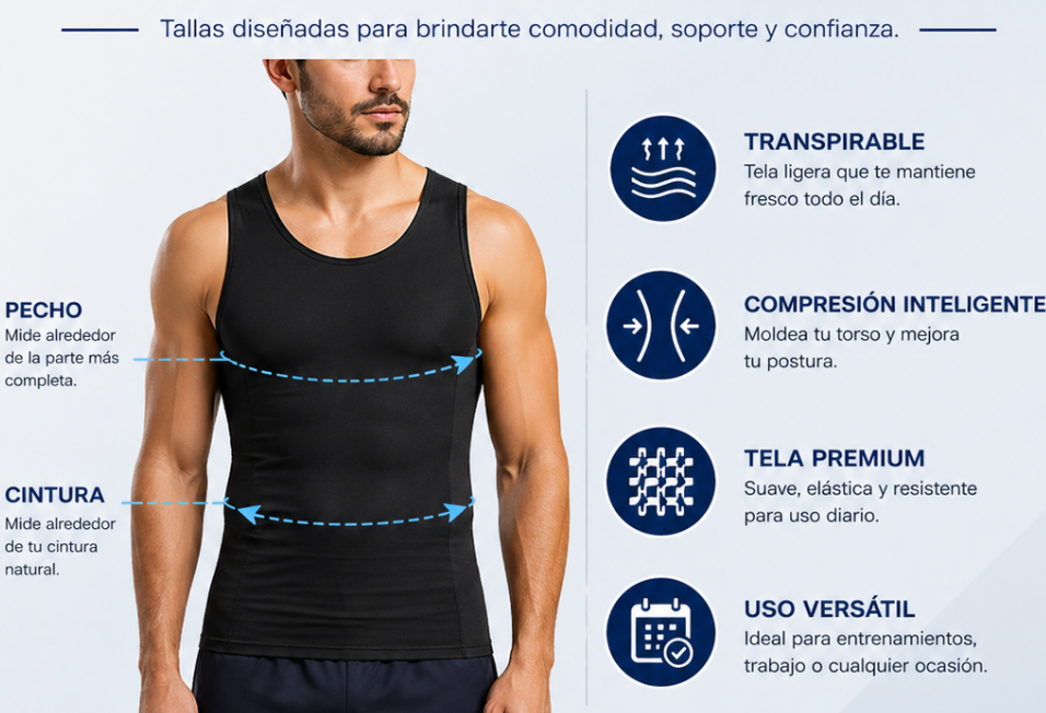 Camisa Moldeadora Hombre