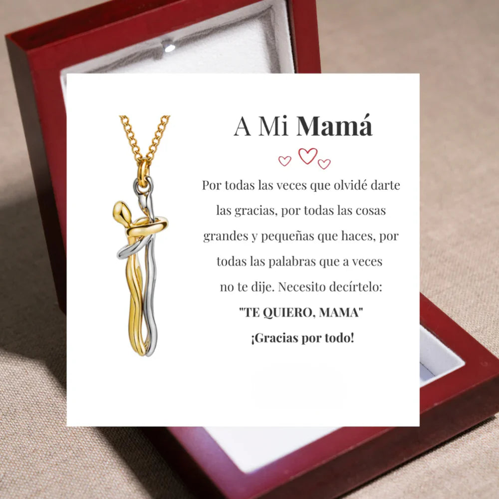 Collar Mama e Hijo Abrazo Amor Infinito