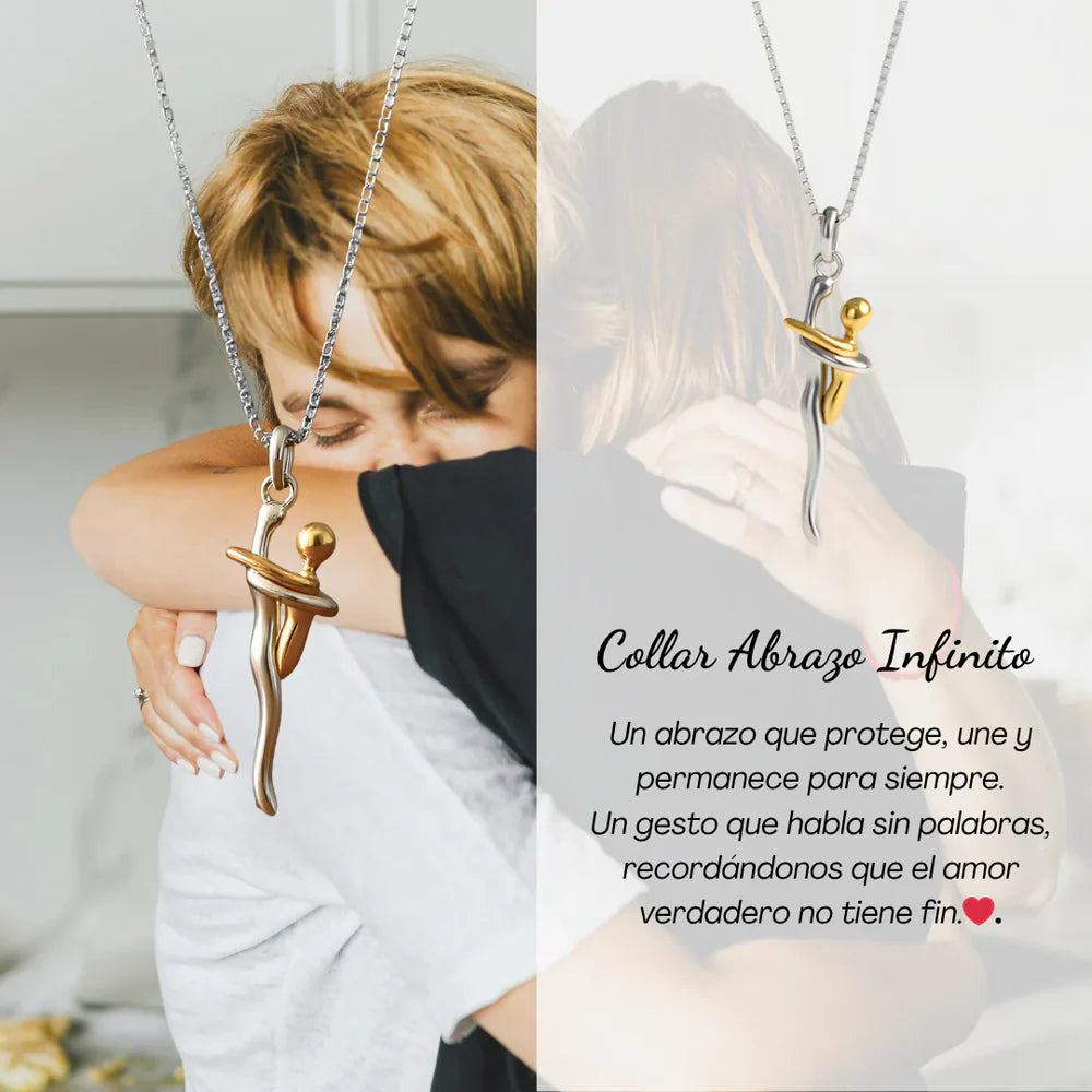 Collar Mama e Hijo Abrazo Amor Infinito